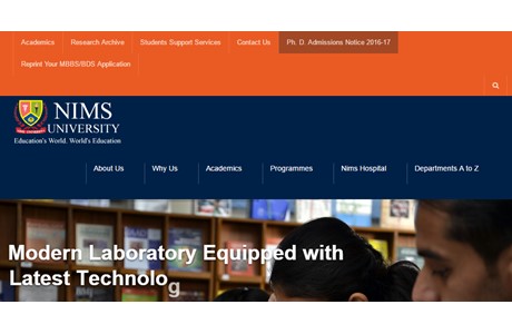 NIMS University Website