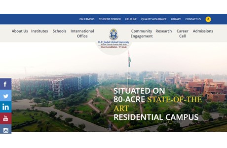 O.P. Jindal Global University Website