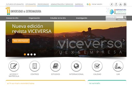 University of Extremadura Website