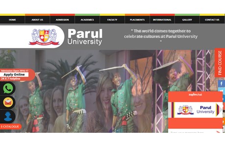 Parul University Website