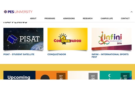 PES University Website