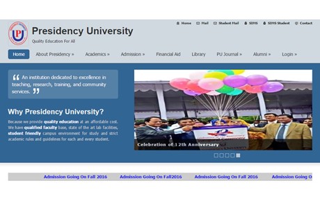 Presidency University Website