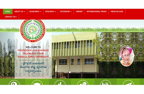 Professor Jayashankar Telangana State Agricultural University Website