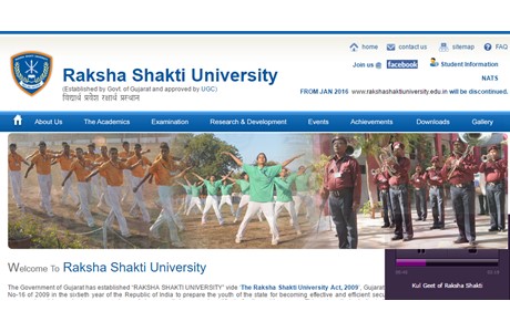 Raksha Shakti University Website