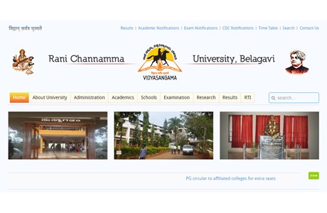 Rani Channamma University, Belagavi Website