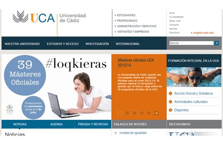University of Cádiz Website