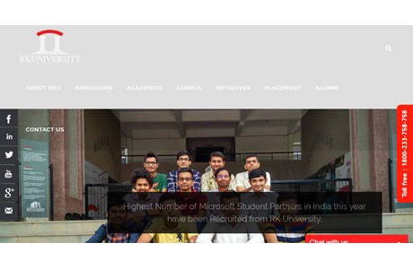 RK University Website
