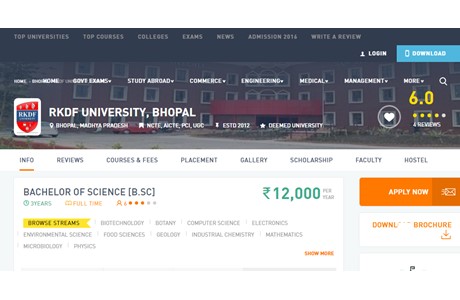 RKDF University Website