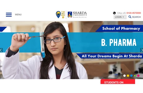 Sharda University Website