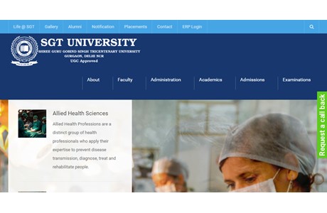 Shree Guru Gobind Singh Tricentenary University Website