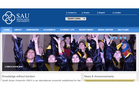 South Asian University Website