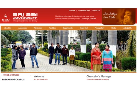 Sri Sai University Website