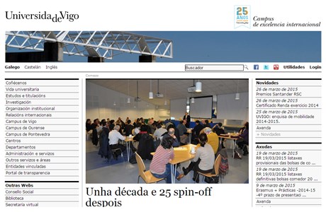 University of Vigo Website