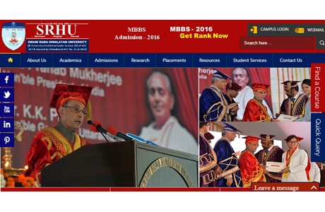 Swami Rama Himalayan University Website