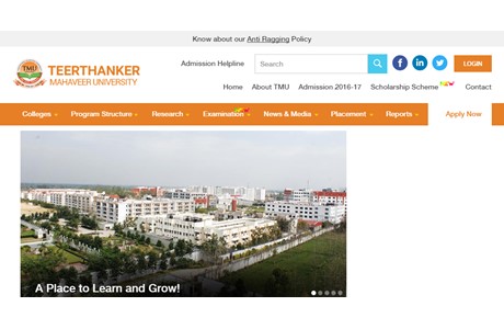Teerthanker Mahaveer University Website