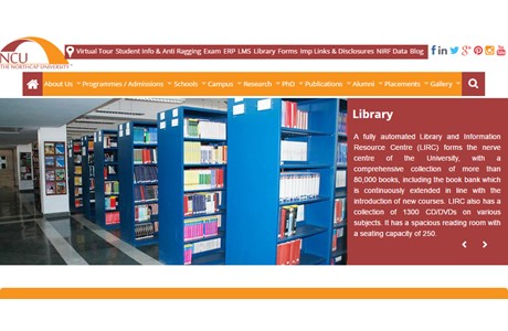 The Northcap University Website