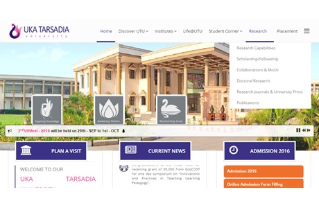 Uka Tarsadia University Website