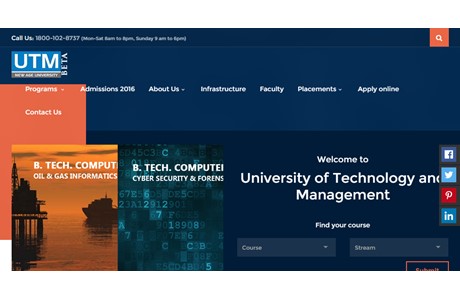 University of Technology and Management Website
