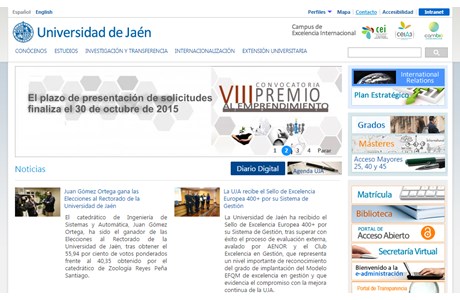 University of Jaén Website