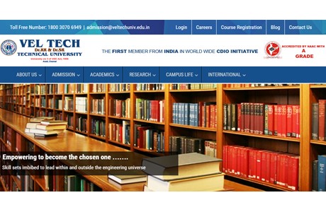 Vel Tech Dr.RR and Dr.SR Technical University Website