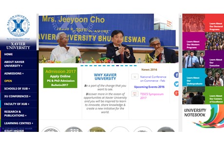 Xavier University Bhubaneswar Website