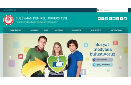 Süleyman Demirel Üniversitesi Website