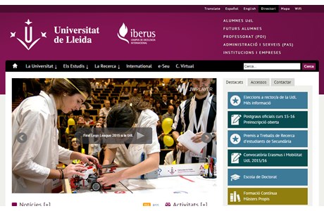 University of Lleida Website