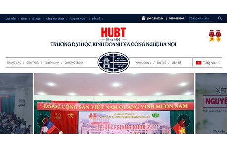 Hanoi University of Business and Technology Website