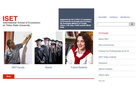 International School of Economics at Tbilisi State University Website
