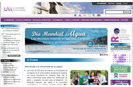 University of La Laguna Website