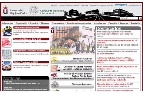 University King Juan Carlos Website