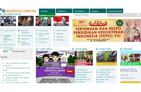 University of Lampung Website