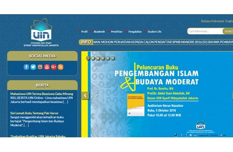 Syarif Hidayatullah State Islamic University Website