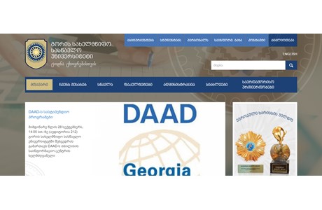 Teaching University "Rvali" Website