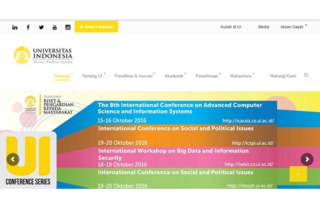 Indonesia Open University Website