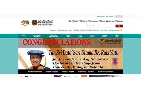 International Islamic University Malaysia Website