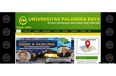 Palangkaraya University Website