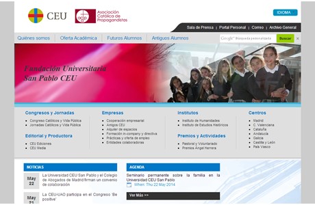 CEU University of San Pablo Website