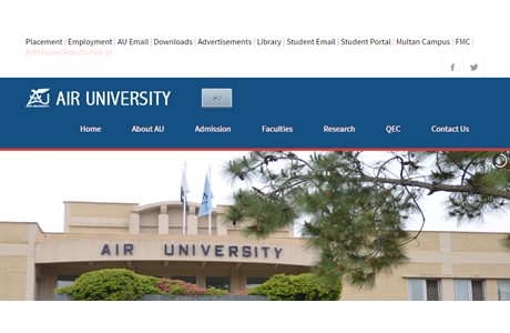 Air University (Pakistan Air Force) Website