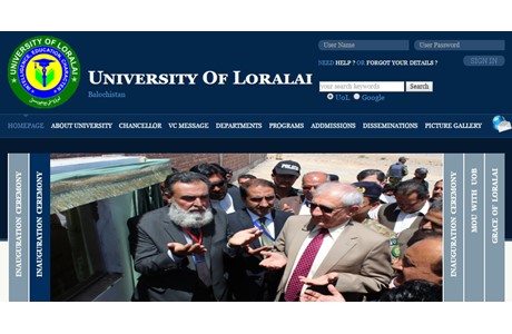 University of Loralai Website