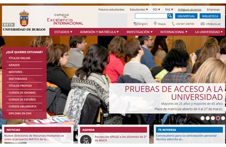 University of Burgos Website