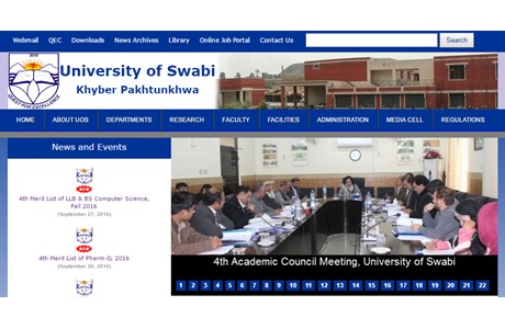 University of Swabi Website