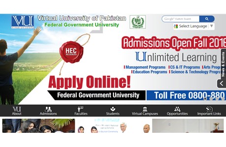 Virtual University of Pakistan Website