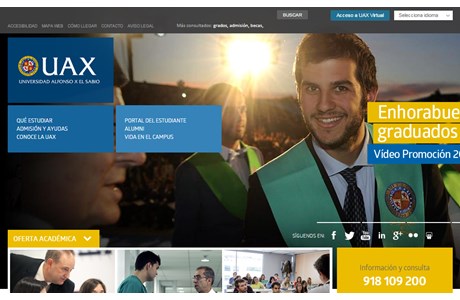Alfonso X El Sabio University Website