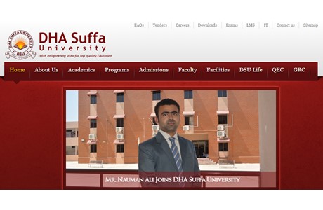 DHA Suffa University Website
