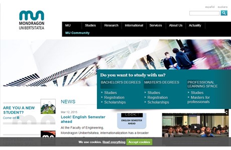 Mondragon University Website