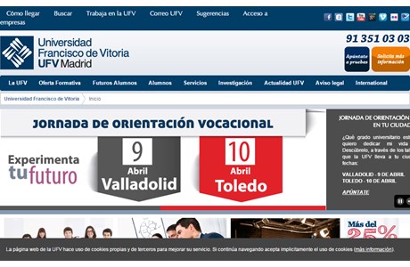 Francisco de Vitoria University Website