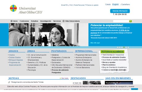 Abat Oliba CEU University Website