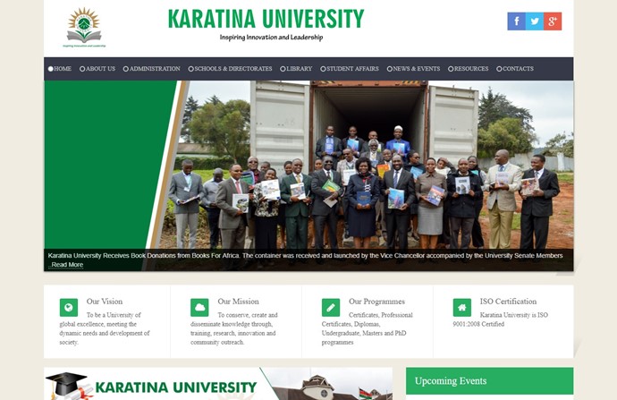 Karatina University Website