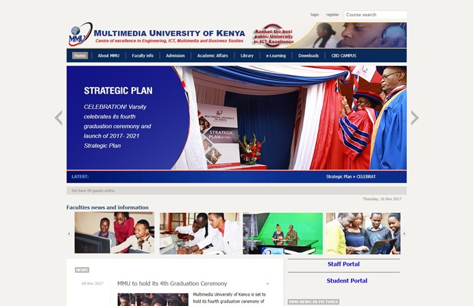 Multimedia University of Kenya Website
